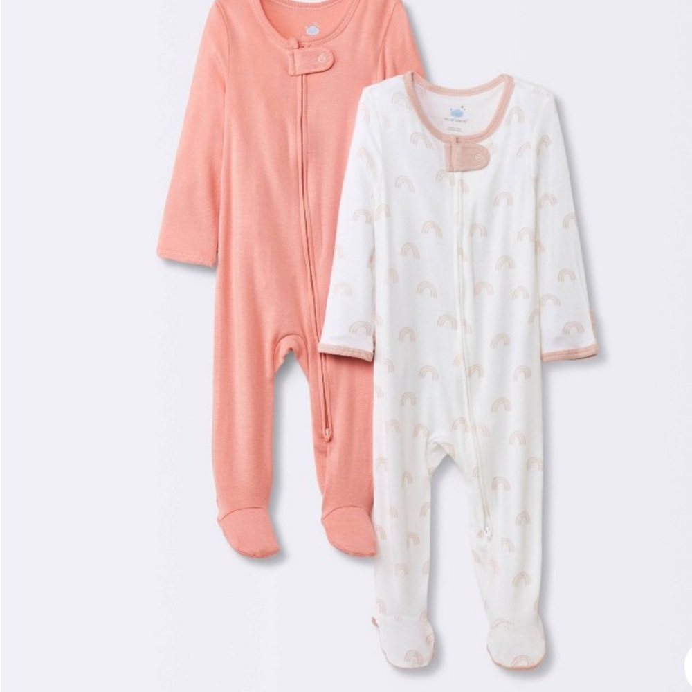 2 pack Cloud Island Footies 0-3